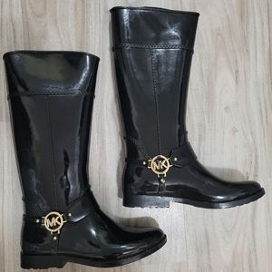 Michael Kors Fulton Harness Tall Rain Boot Size 10
